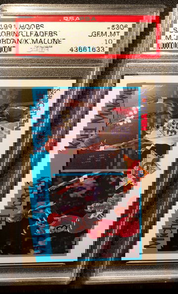 1991 Hoops Michael Jordan/Karl Malone PSA 10