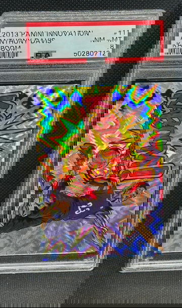 2013-14 Panini Innovation Kaboom Anthony Davis #11 PSA 8 1st YR kABOOM