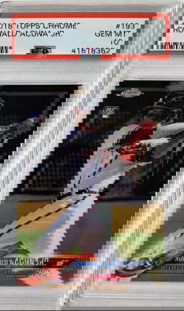 2018 Topps Chrome Ronald Acuna Jr. PSA 10 #193