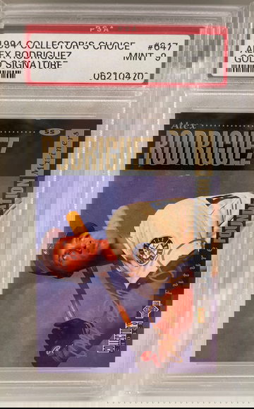 PSA 9 MINT ALEX RODRIGUEZ 1994 Collector’s Choice Gold Signature RC Rookie 