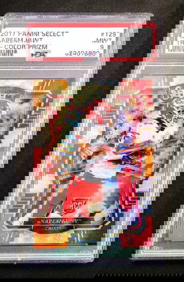 2017 Panini Select - Kareem Hunt - Rookie Tri Color Prizm /149 PSA 9 Mint