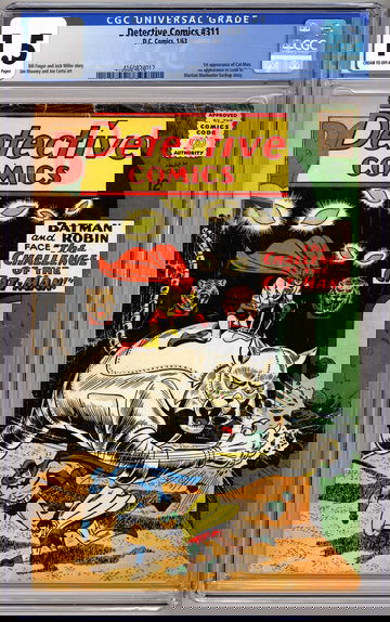 DETECTIVE COMICS #311 CGC 1.5 FIRST CAT-MAN APP MARTIAN MANHUNTER BILL FINGER 1963