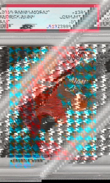 2019 Panini Mosaic Kendrick Nunn Mosaic Silver Prizm PSA 10 Gem