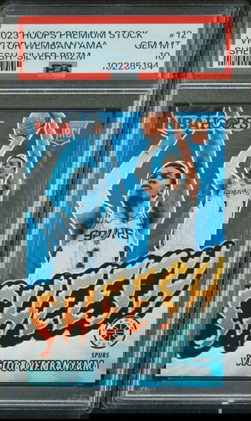 2023 Hoops Premium stock Victor Wembanyama Sheesh-Silver Prizm PSA 10