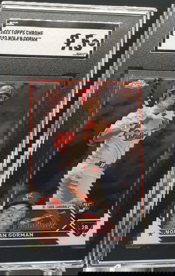 2023 Topps Chrome Nolan Gorman Rookie SGC 9.5 St Louis Cardinals