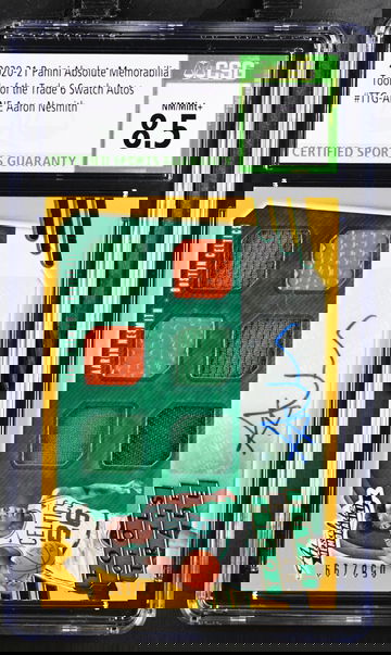 AARON NESMITH 6 SWATCH AUTO ROOKIE 