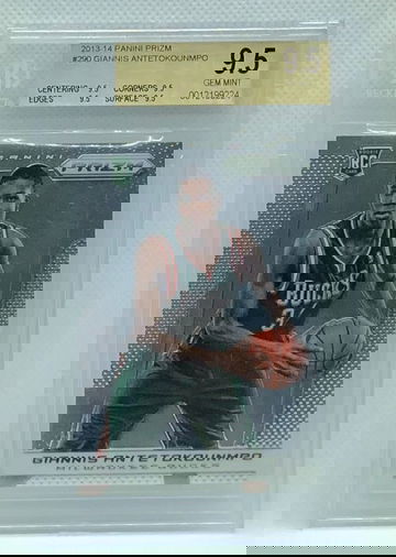 Giannis Antetokounmpo Rookie RC Prizm BGS 9.5