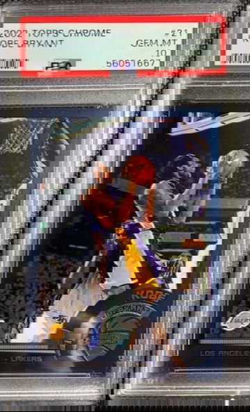 2002-03 Topps Chrome Kobe Bryant #21 PSA 10 GEM MINT Los Angeles Lakers