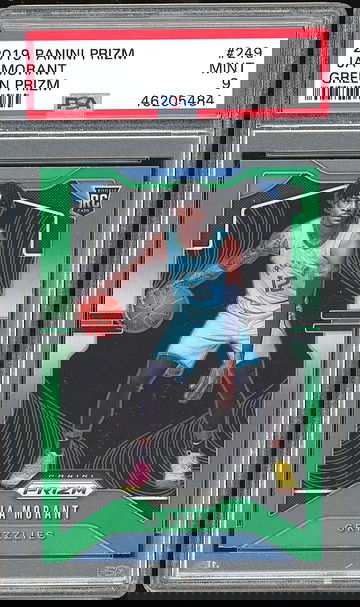2019-20 Prizm Ja Morant Green Prizm PSA 9