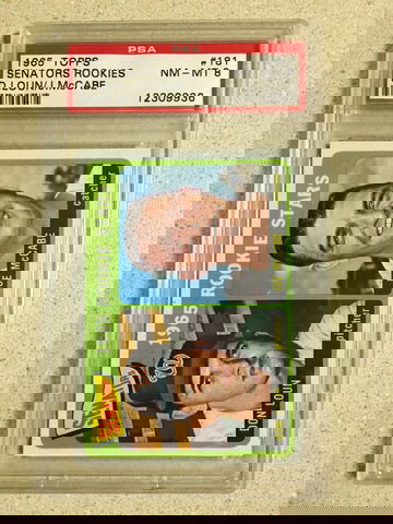 1965 Topps #181 Senators Rookies PSA 8 NM-MT DON LOUN JOE McCABE 