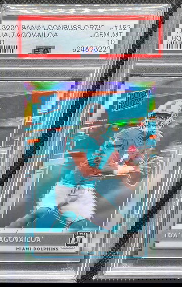 2020 Panini Donruss Optic Tua Tagovailoa Holo Silver Prizm PSA 10 RC