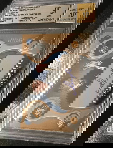 Alexander Ovechkin Rookie Exclusives Auto /100 BGS 9