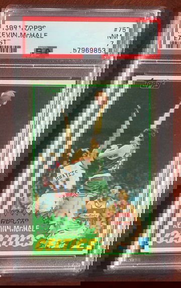 1981 Topps Kevin McHale RC #75 HOF PSA-7