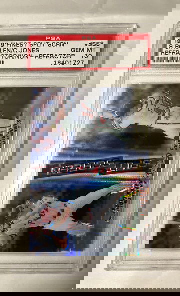 1999 FINEST SPLIT SCREEN #SS8 S. ROLEN/C. JONES REFRACTOR/NONREFRACTOR GEM MT 10