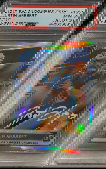 2020 Panini Optic Holo Justin Herbert AUTO 