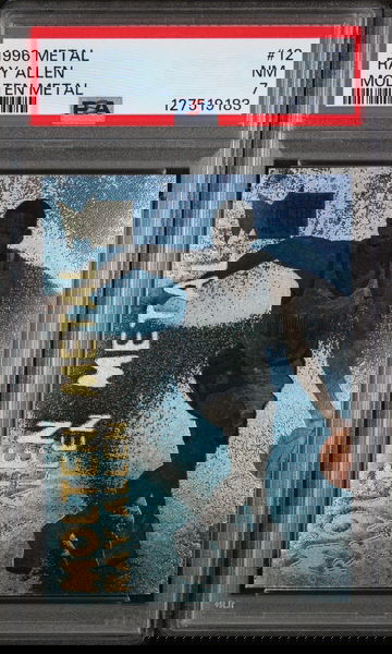 1996 Metal Molten Ray Allen #12 PSA 7