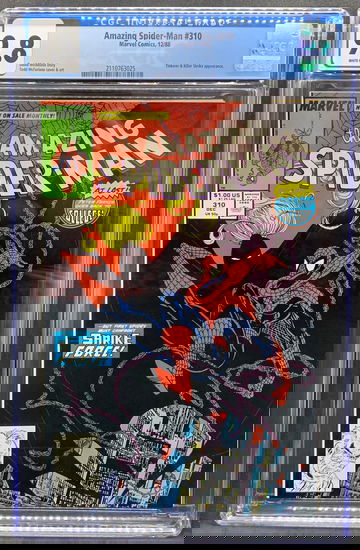 Amazing Spider-Man #310 CGC 9.8 white pages. Classic Todd McFarlane cover!