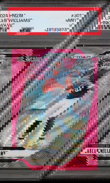 2024 Prizm Prizms Pink Wave Caleb Williams #301 PSA 9