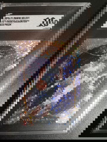 2020-21 panini select Disco #72 Tyrese halliburton RC SGC 10 