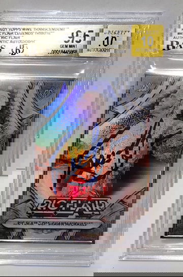 2021 Topps WWE Transcendent Ric Flair Tribute #/50 #9 - BGS 9.5 GEM MINT AUTO 10