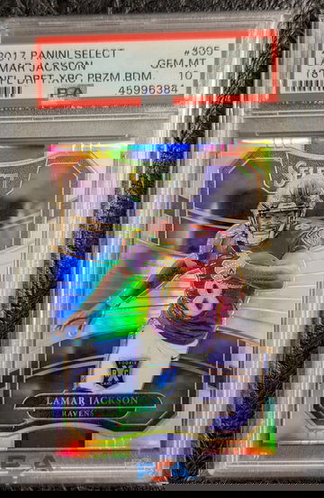 2017 Panini Select Lamar Jackson XRC PSA 10
