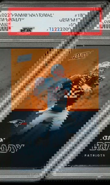 2022 Panini National Tom Brady Orange /199 Gem Mint PSA 10