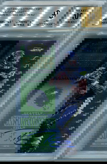 Russell Wilson /99 contenders BGS 9 auto 10