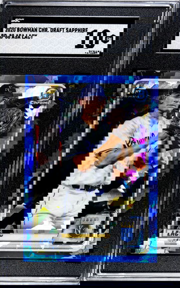 2020 Bowman Chrome Draft Sapphire Asa Lacy SGC 10