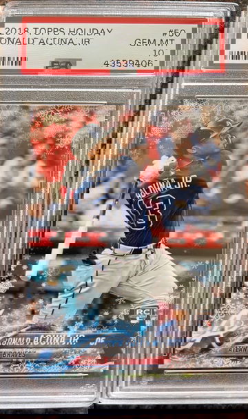 Ronald Acuna Jr. 2018 Topps Holiday RC PSA 10