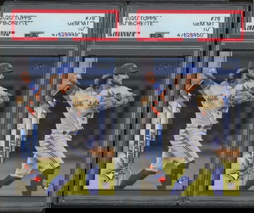 (2) 2020 Topps Bo Bichette PSA 10