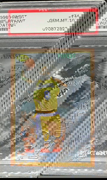 1996 Topps Finest Kobe Bryant w/ Coating Rookie PSA 10 Gem Mint