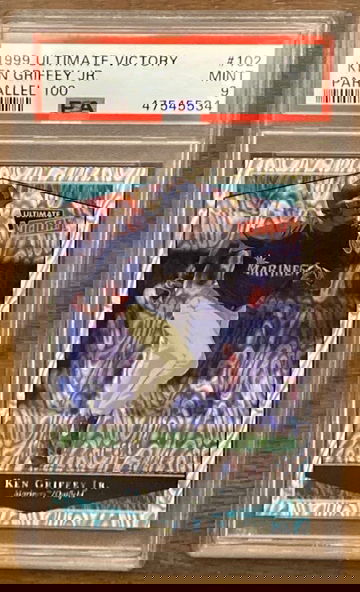 POP 3 - 1999 Ultimate Victory PARALLEL /100 Ken Griffey Jr. MINT 9 #102 