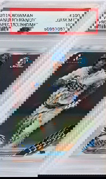 2019 Bowman Chrome Wander Franco 1st Bowman #100 - PSA 10 GEM MINT