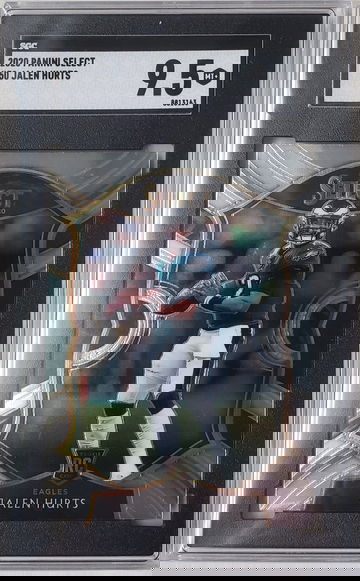 2020 Panini Select Jalen Hurts Concourse Level RC Rookie Card SGC 9.5 #50