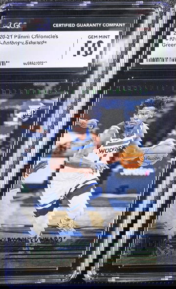 2020-21 Panini Chronicles Green Anthony Edwards #101 RC CGC 10