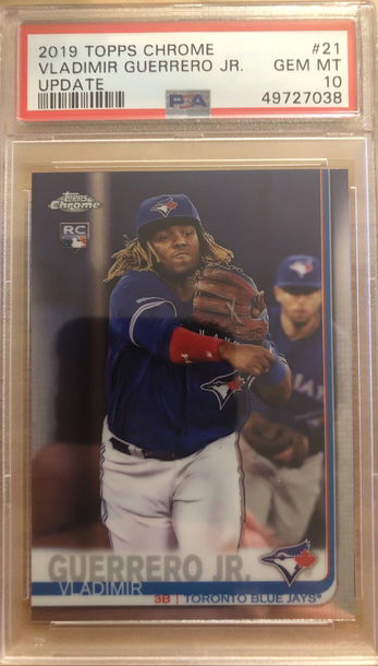 2019 Topps Chrome Update Vladimir Guerrero Jr PSA 10