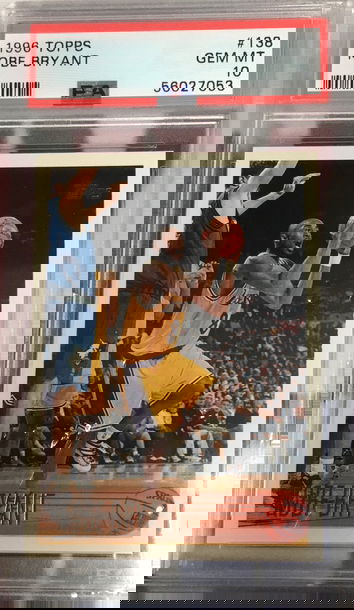 1996 Topps Kobe Bryant Psa 10