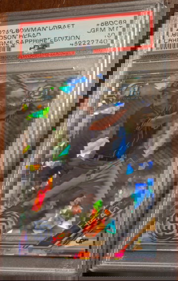 2019 Bowman Draft Sapphire Hudson Head PSA 10