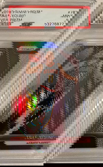 2018 Panini Silver Prizm #78 Trae Young Atlanta Hawks RC Rookie PSA 9 MINT