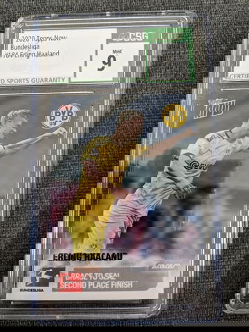 2020 Topps Now Erling Haaland #184 CSG 9