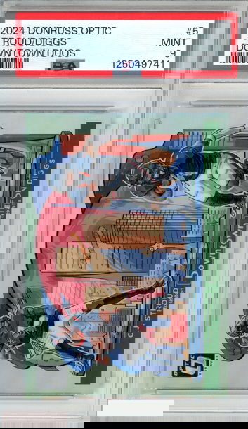 2024 PANINI DONRUSS OPTIC DOWNTOWN DUOS CJ STROUD STEFON DIGGS #5 PSA 9 MINT