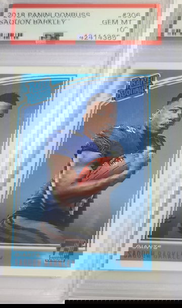 Saquon Barkley 2018 Donruss PSA 10