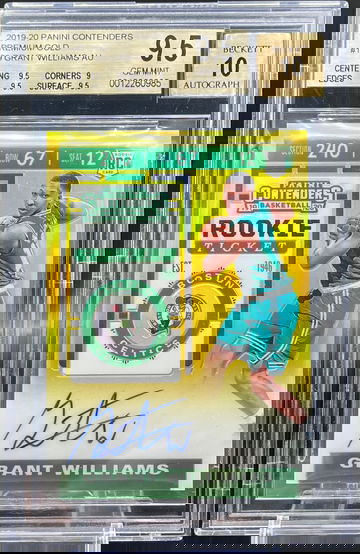 2019 contenders premium Gold Ticket auto Grant Williams /10 