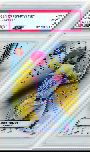 2023 Topps Pristine #27 Mike Trout Gold PSA 9 MINT!