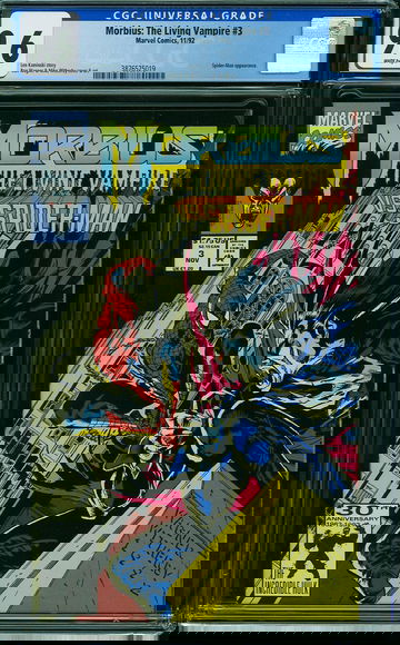 MORBIUS: THE LIVING VAMPIRE v1992 #3, CGC 9.6 NM+