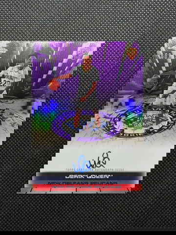 Derik Queen 2025-26 Topps Chrome Autograph Issue Rookie RC Purple Refractor #60/75