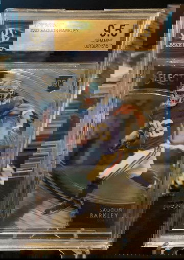 SAQUON BARKLEY FIELD LEVEL ROOKIE BGS 9.5 NY GIANTS