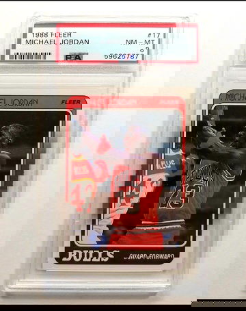1988 Fleer Michael Jordan PSA 8 #17
