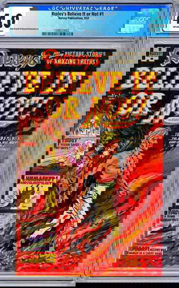 RIPLEY’S BELIEVE IT OR NOT #1 CGC 4.0 GA CLASSIC PREMIERE ISSUE HARVEY PUB 1953