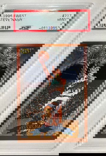 Steve Nash 1996 Topps Finest PSA 9
